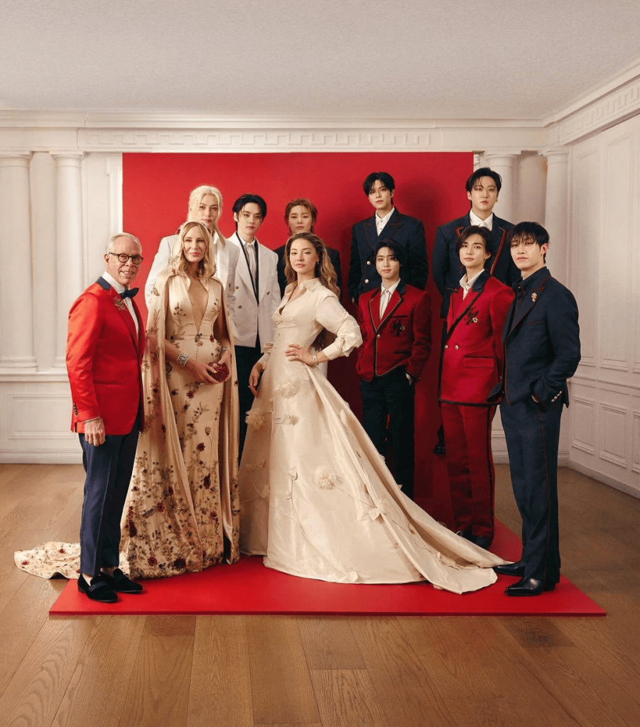 Stray Kids x Tommy Hilfiger MET Gala outfit
